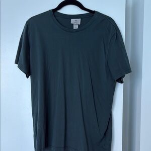 H&M Green Short Sleeve Tee Classic Crew Neck